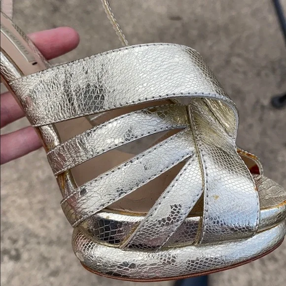 Nicholas Kirkwood Metallic heels size 38 1/2 - Picture 3 of 6